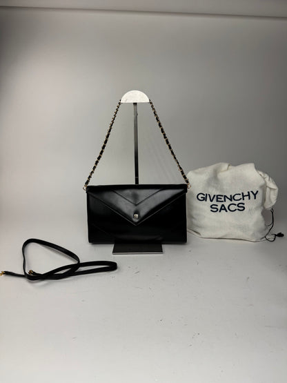 Sac vintage Givenchy 4G en cuir noir
