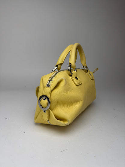 Sac vintage en cuir jaune Givenchy