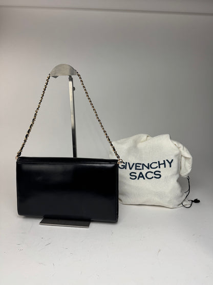 Sac vintage Givenchy 4G en cuir noir