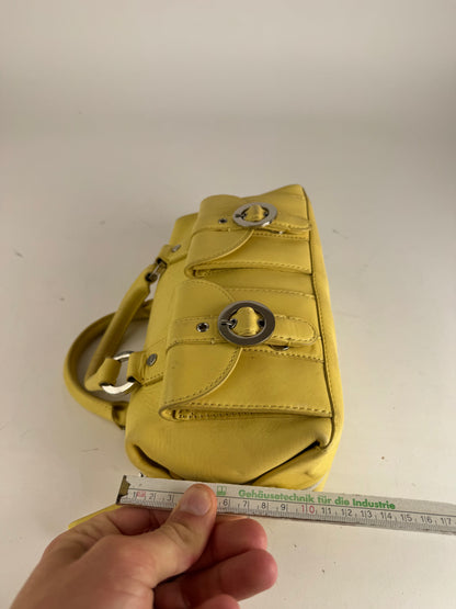 Sac vintage en cuir jaune Givenchy