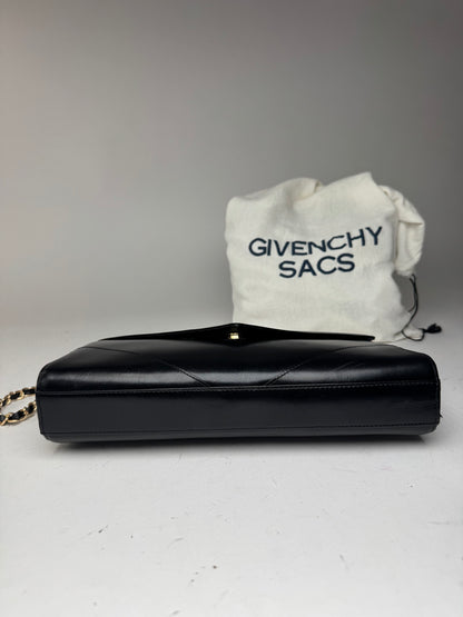 Sac vintage Givenchy 4G en cuir noir