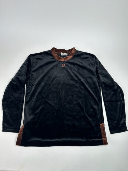 Vintage Courreges samt Sweater black brown