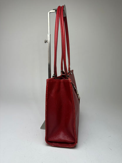 Vintage Gucci Jackie Pigskin Leather Shoulder Bag Red