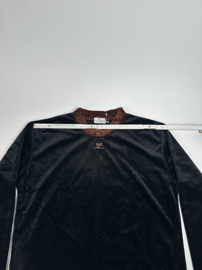 Vintage Courreges samt Sweater black brown