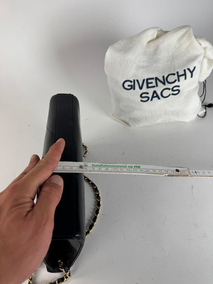 Sac vintage Givenchy 4G en cuir noir