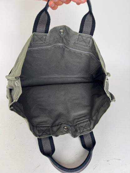Vintage Hermes Shopper Bag Grey