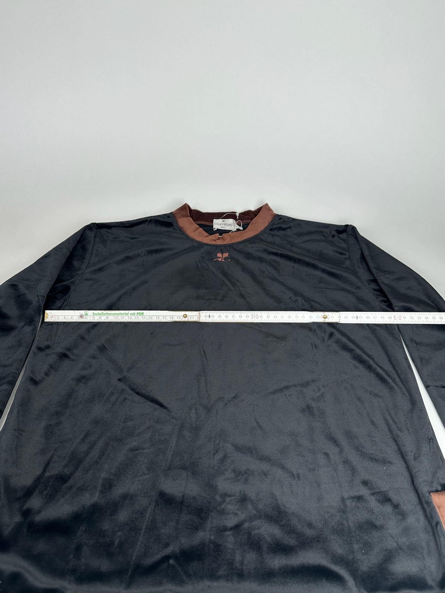 Vintage Courreges samt Sweater black brown