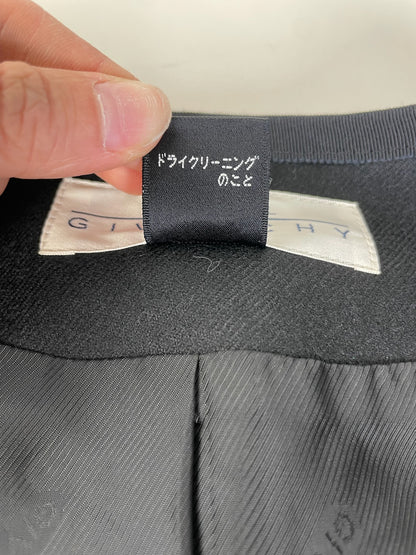 Vintage Givenchy Wool Blazer Set Black M