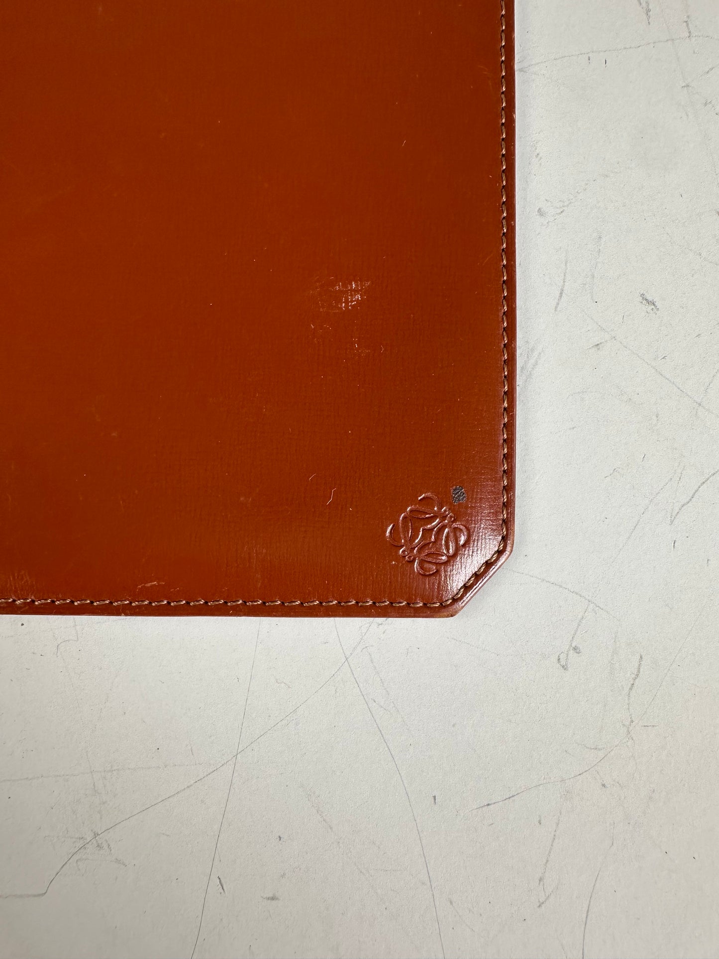 Vintage Yves Saint Laurent Smooth Leather Wallet Brown Gold