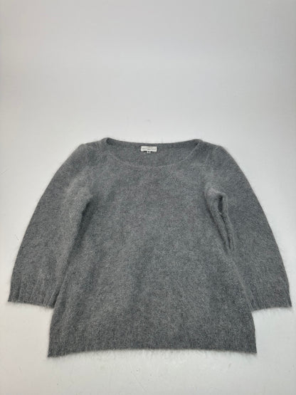 Vintage Balenciaga La Mode Angora Wool Knit Pullover Grey M