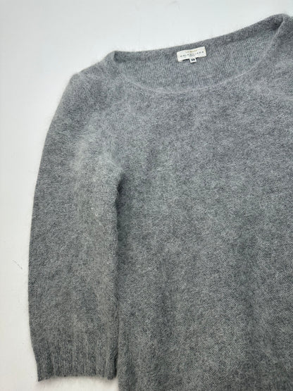 Vintage Balenciaga La Mode Angora Wool Knit Pullover Grey M