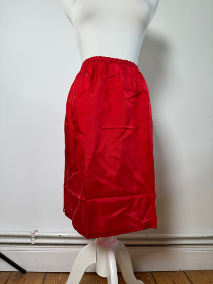 Vintage Yves Saint Laurent Skirt Bright Red L