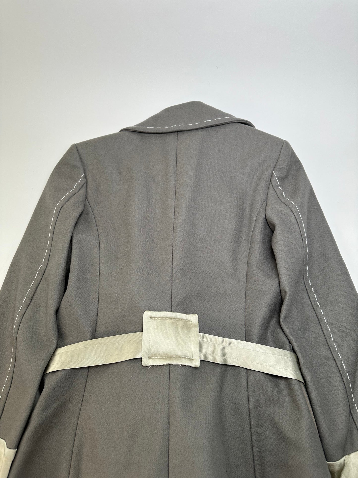Vintage Stella McCartney Wool Satin Blazer Grey Silver M