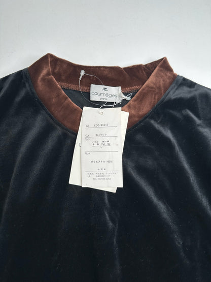 Vintage Courreges samt Sweater black brown