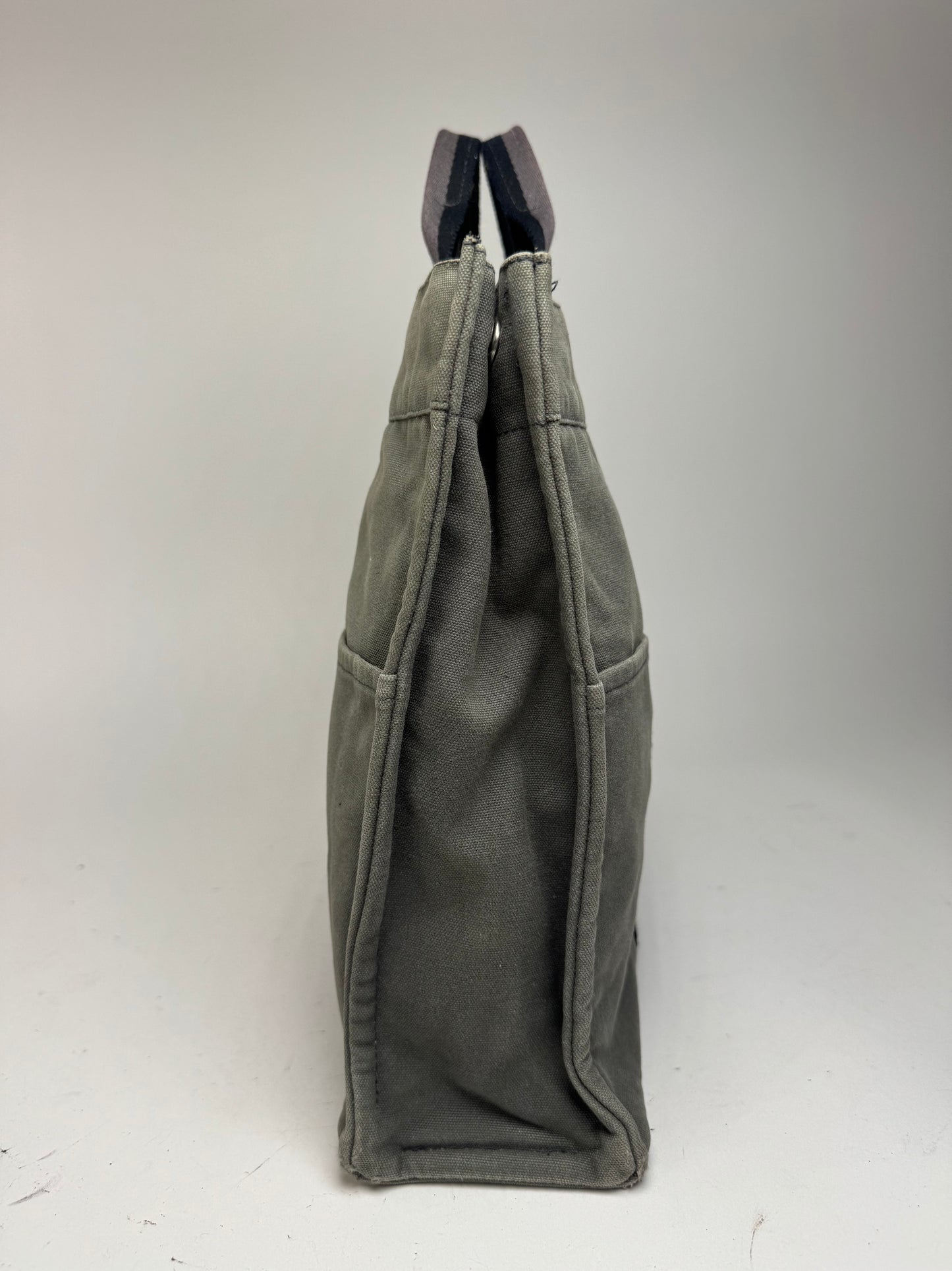 Vintage Hermes Shopper Bag Grey