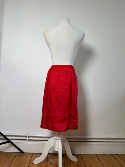 Vintage Yves Saint Laurent Skirt Bright Red L