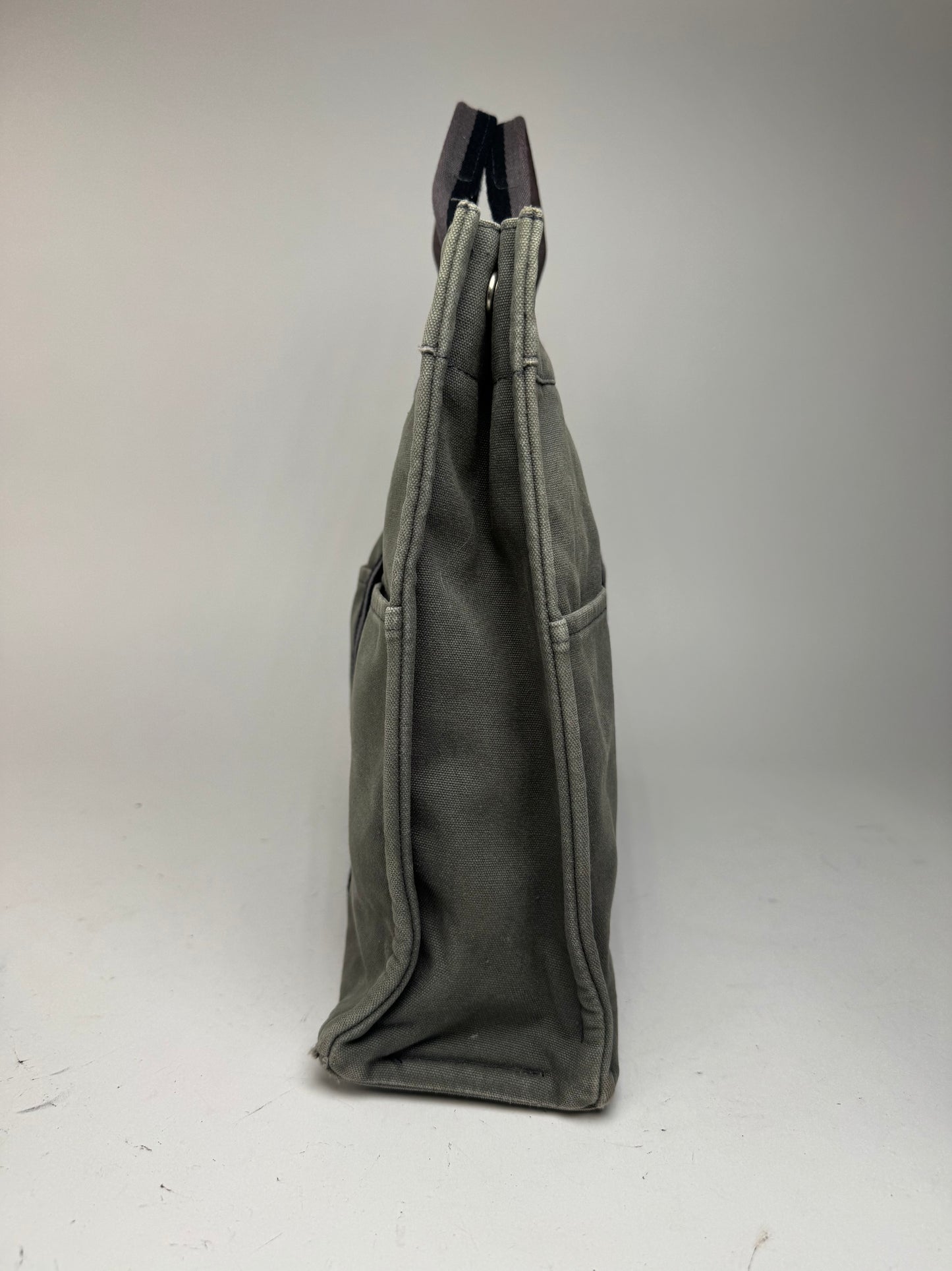 Vintage Hermes Shopper Bag Grey