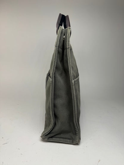 Vintage Hermes Shopper Bag Grey