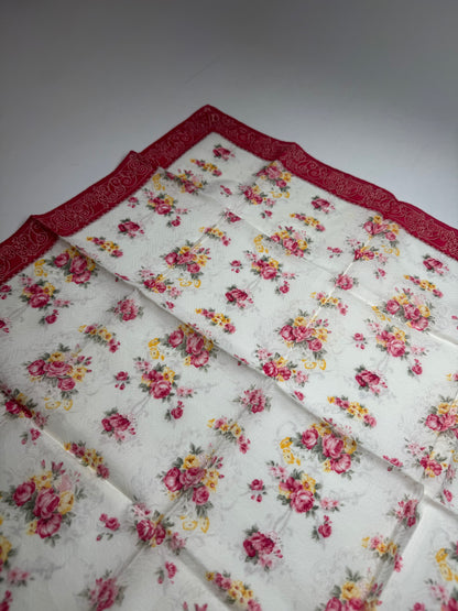 Vintage Dior Floral Silk scarf