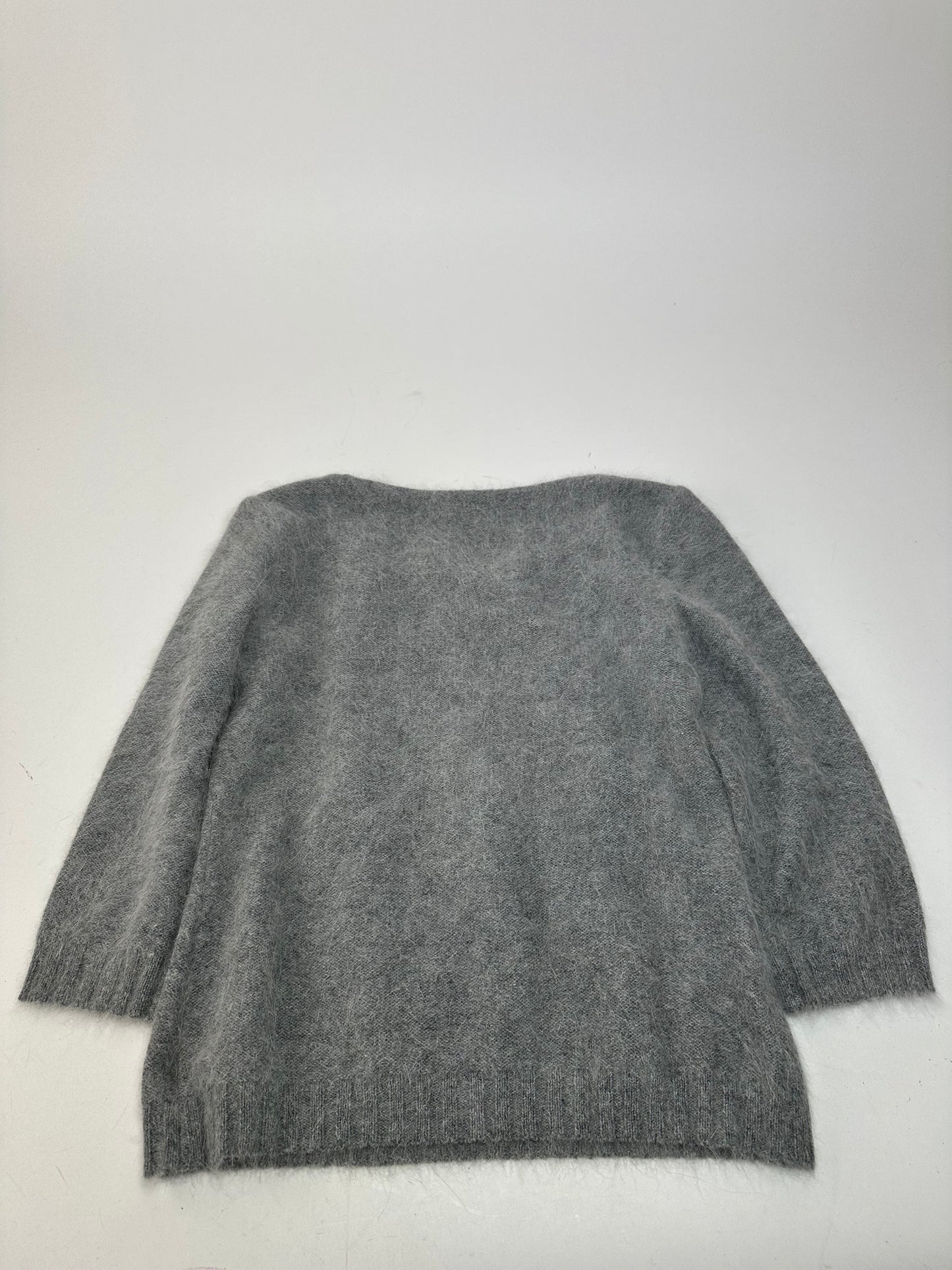 Vintage Balenciaga La Mode Angora Wool Knit Pullover Grey M