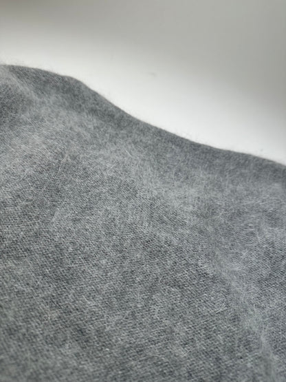 Vintage Balenciaga La Mode Angora Wool Knit Pullover Grey M