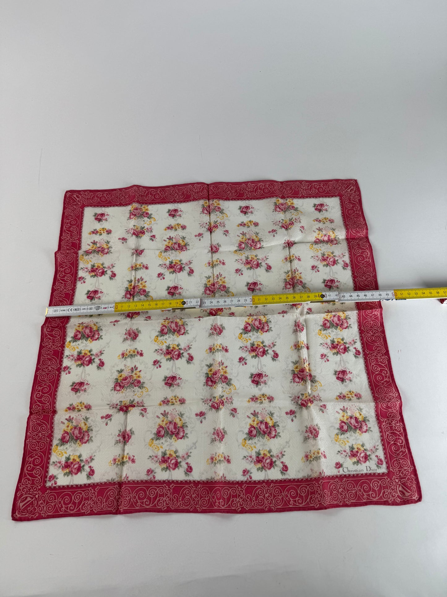 Vintage Dior Floral Silk scarf