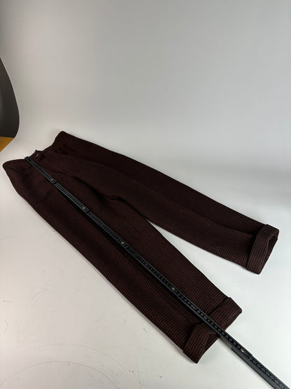 Vintage Fendi Woven Trousers Brown