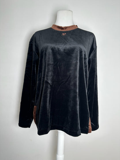 Vintage Courreges samt Sweater black brown