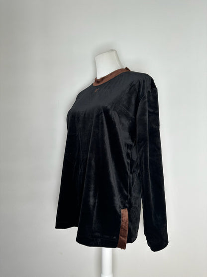 Vintage Courreges samt Sweater black brown