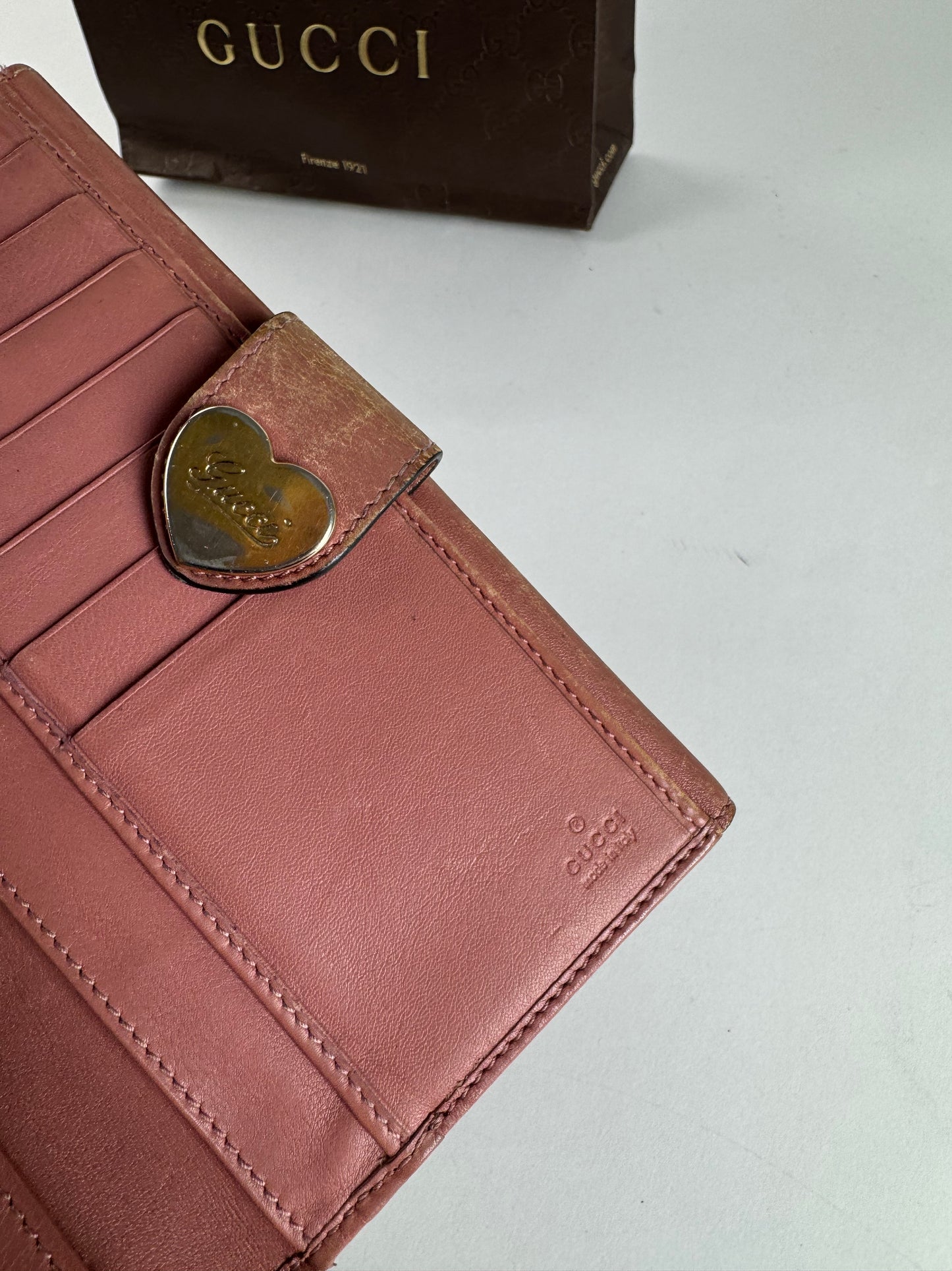 Vintage Gucci Monogram Wallet beige