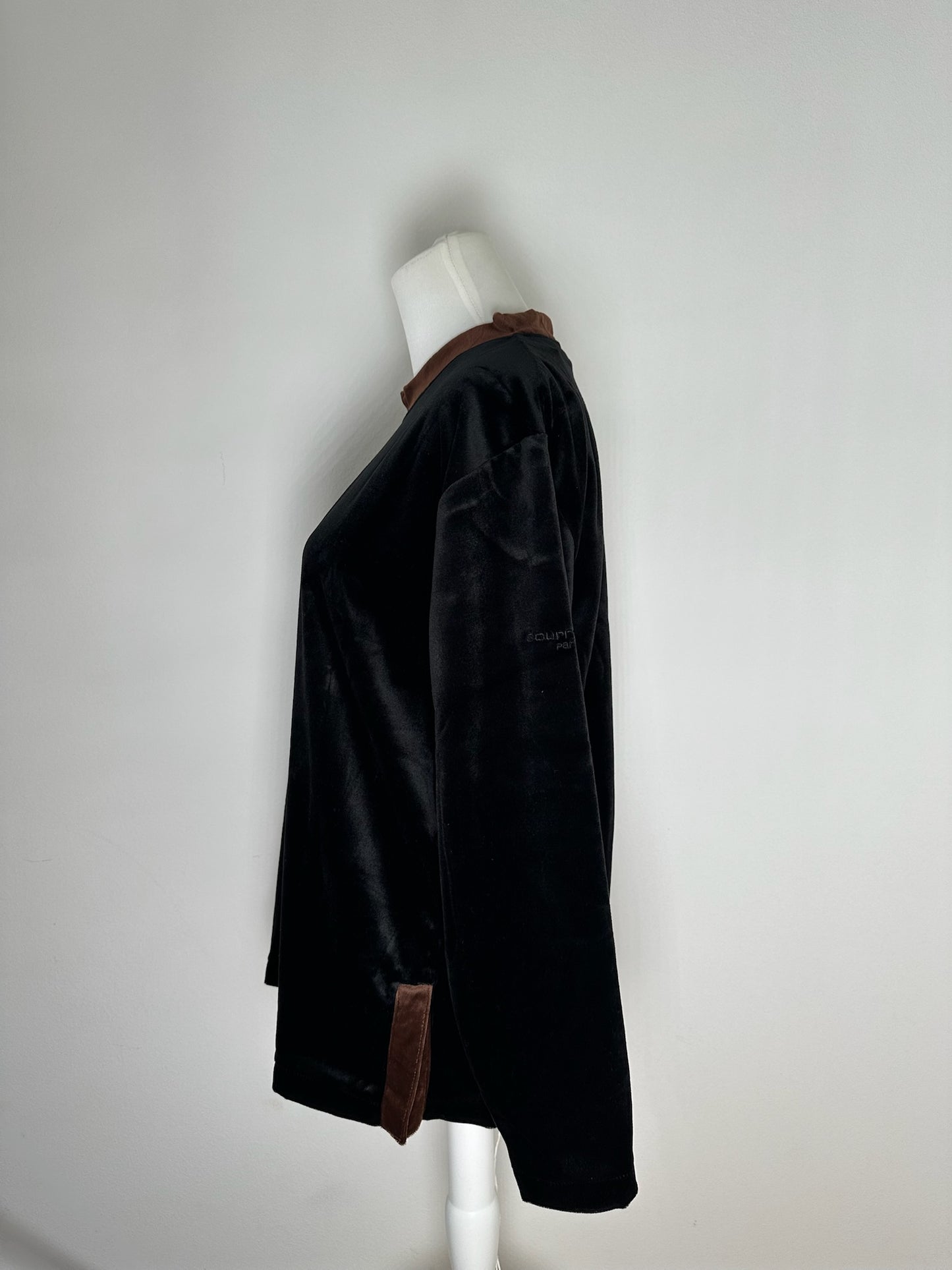 Vintage Courreges samt Sweater black brown