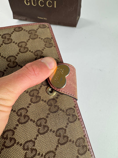 Vintage Gucci Monogram Wallet beige