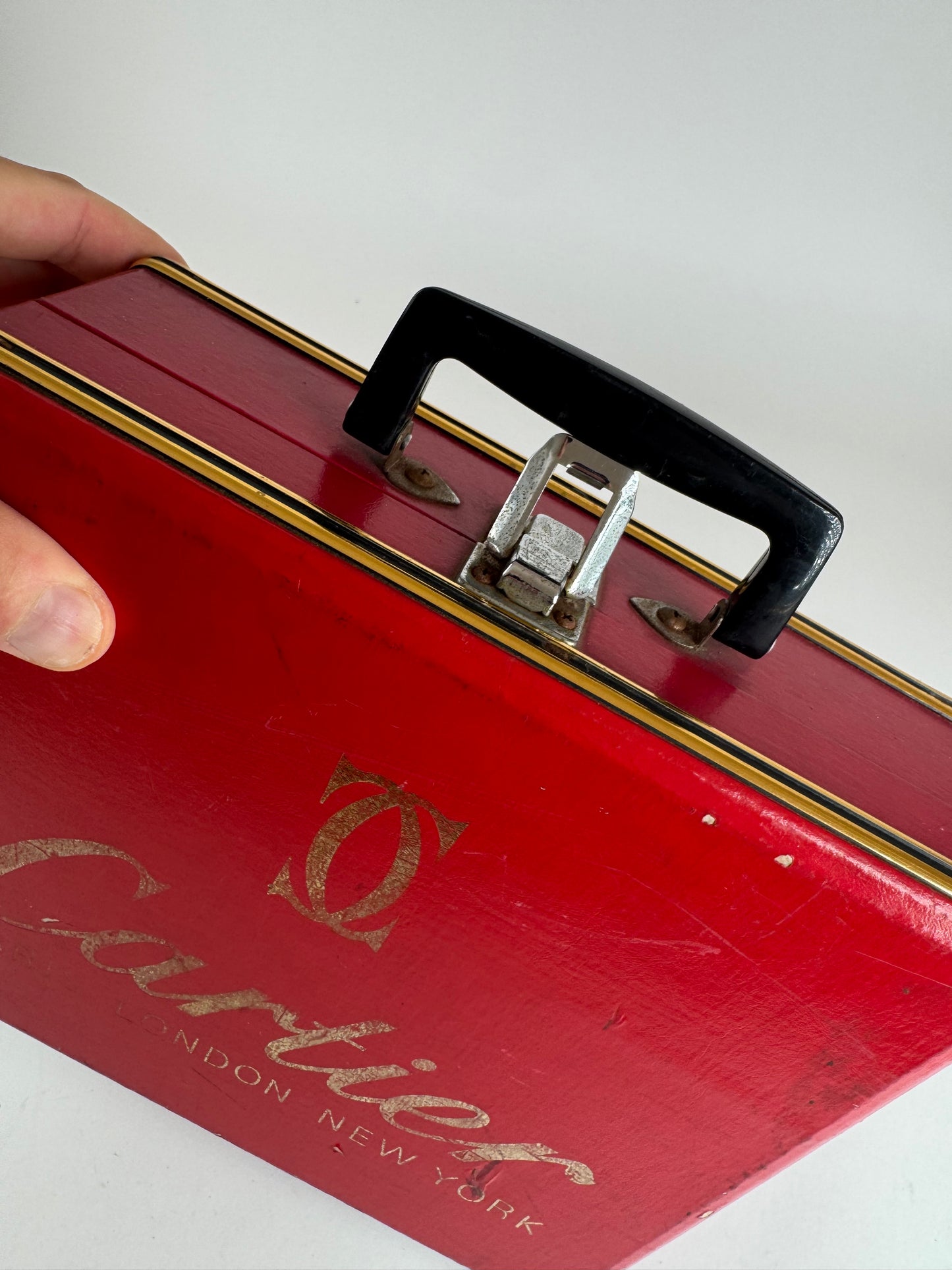 Vintage Cartier Suitcase red