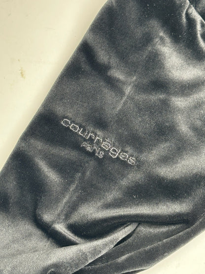 Vintage Courreges samt Sweater black brown