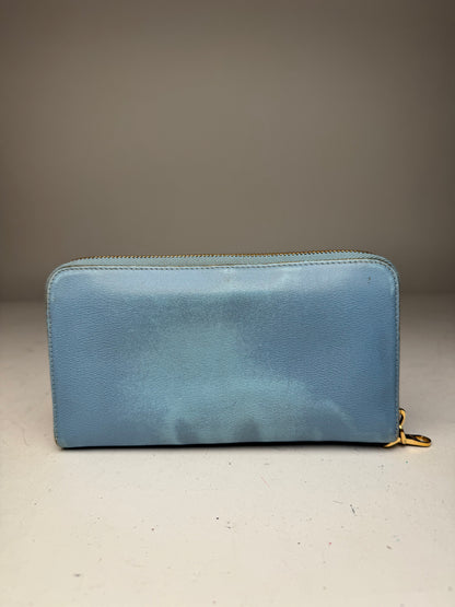 Vintage Loewe Madrid Leather Wallet Blue