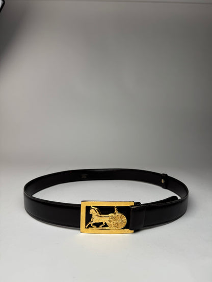 Vintage Celine Paris Leather belt brown