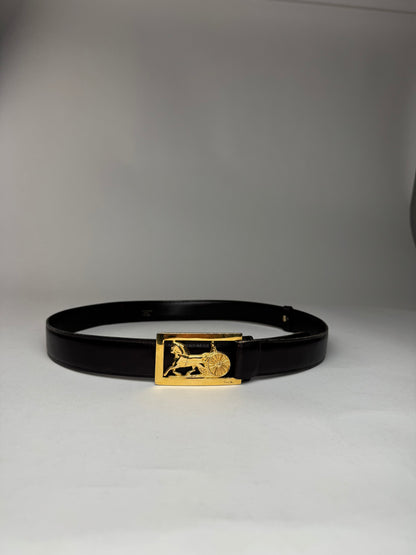 Vintage Celine Paris Leather belt brown