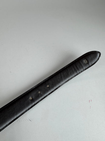 Vintage Celine Paris Leather belt brown