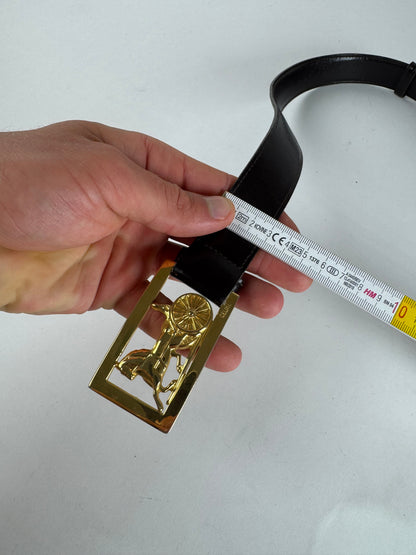 Vintage Celine Paris Leather belt brown