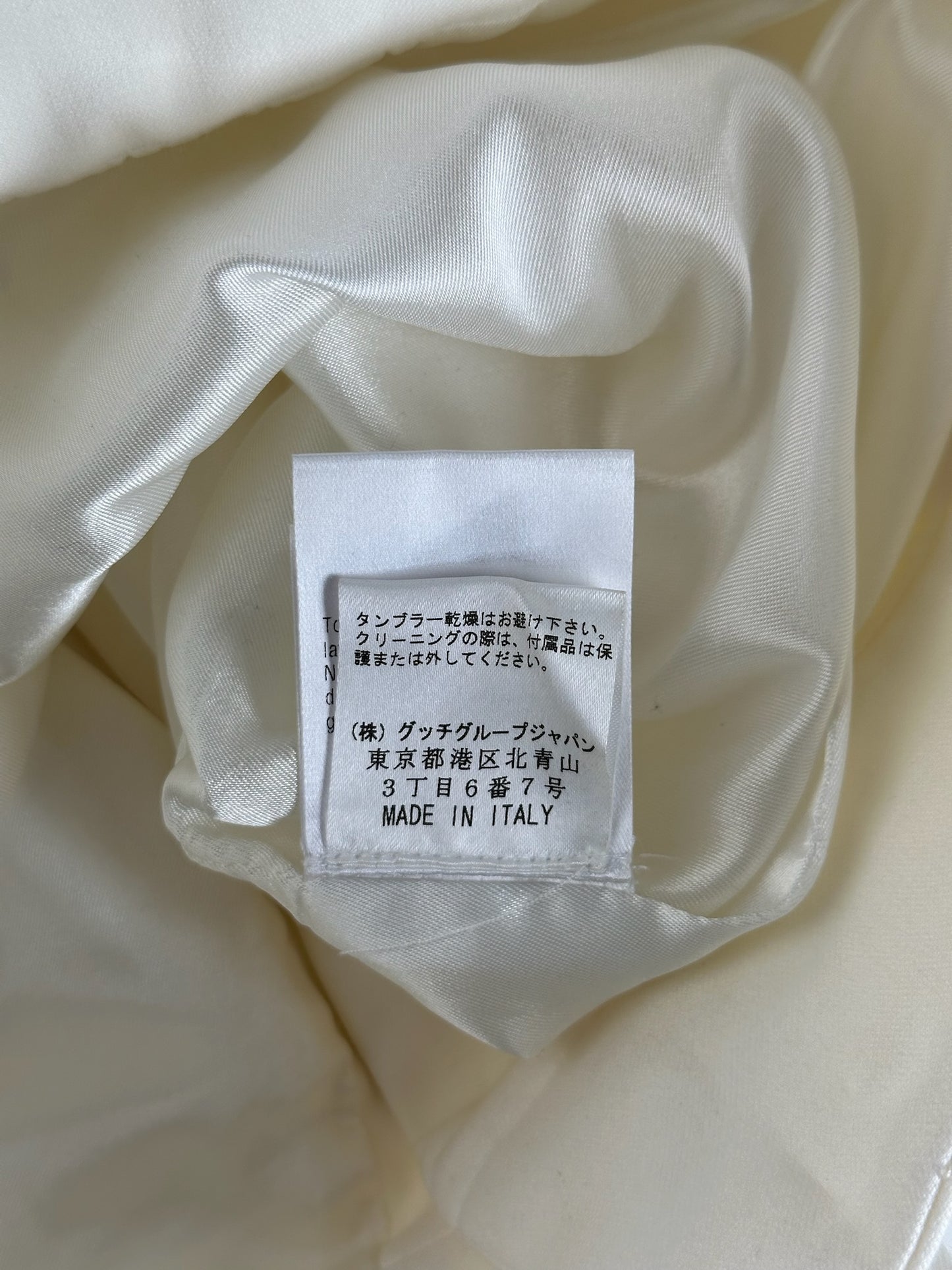 Vintage Long Gucci Canvas Skirt white