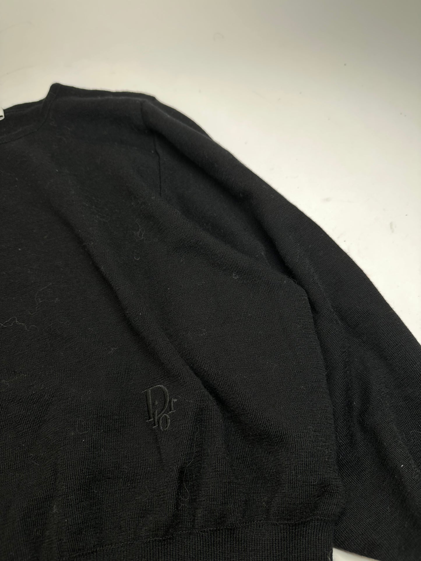 Vintage Dior Wool Sweater Black M