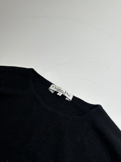 Vintage Dior Wool Sweater Black M