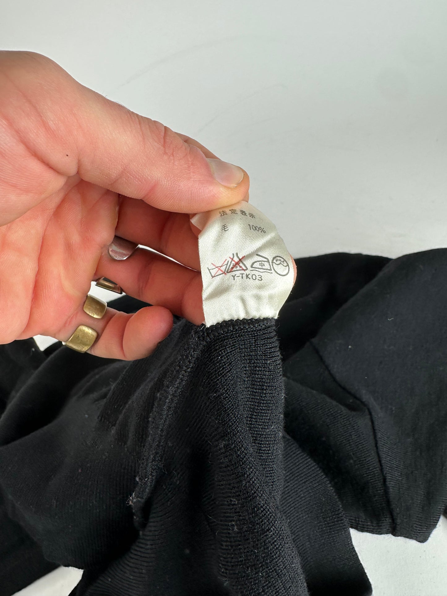 Vintage Dior Wool Sweater Black M