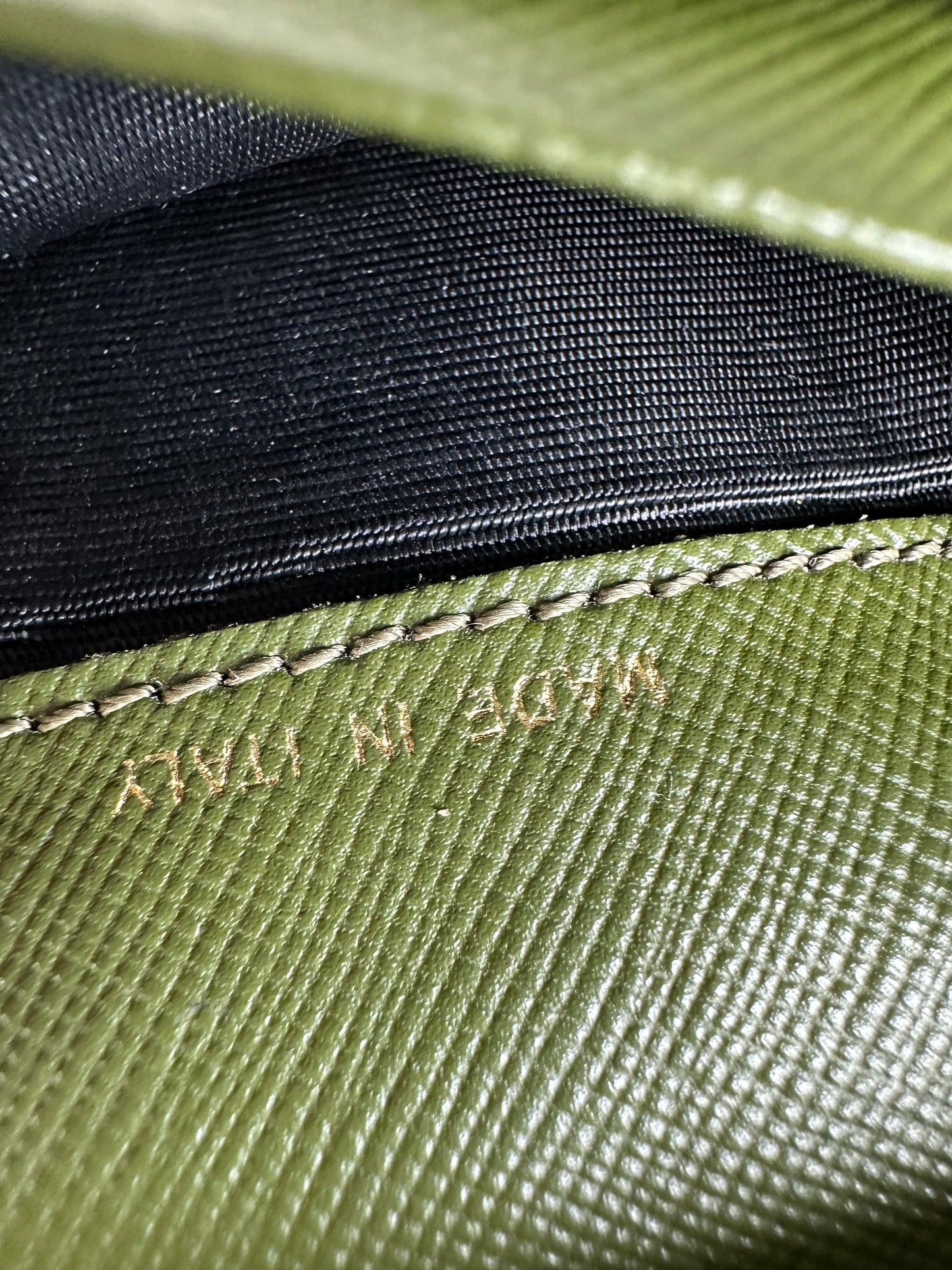 Vintage Marni Saffiano Leather Wallet Brown Blue Green