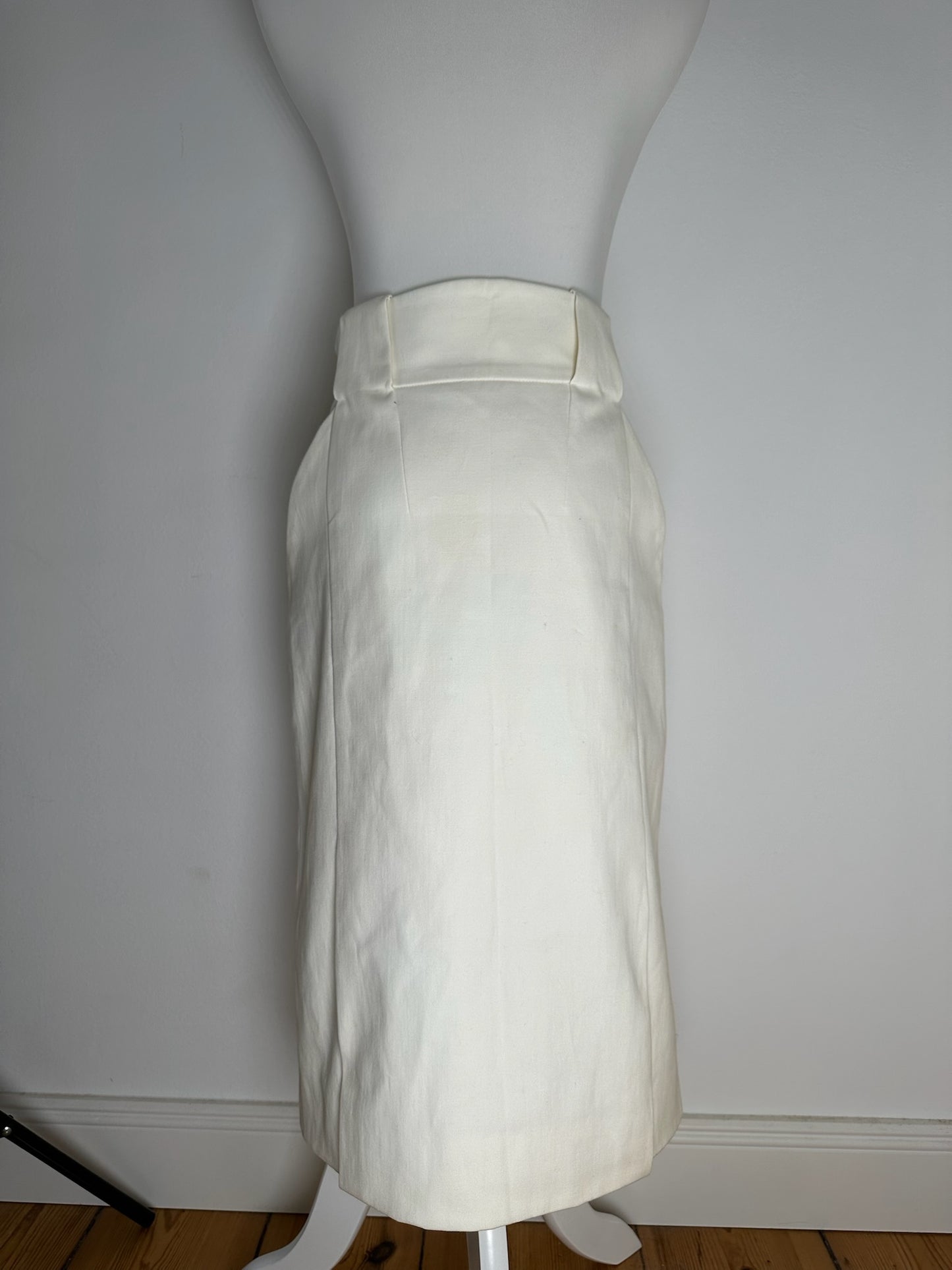 Vintage Long Gucci Canvas Skirt white