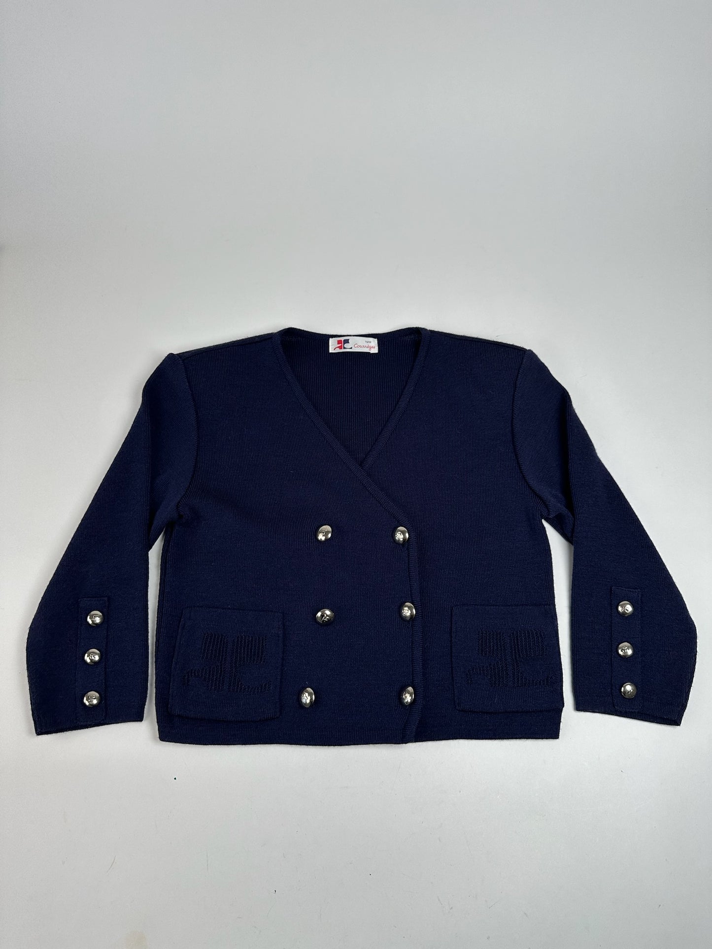 Vintage Courreges Short coat trench navy
