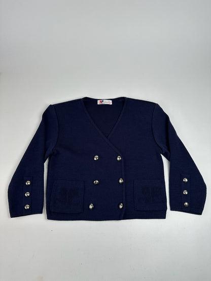 Vintage Courreges Short coat trench navy