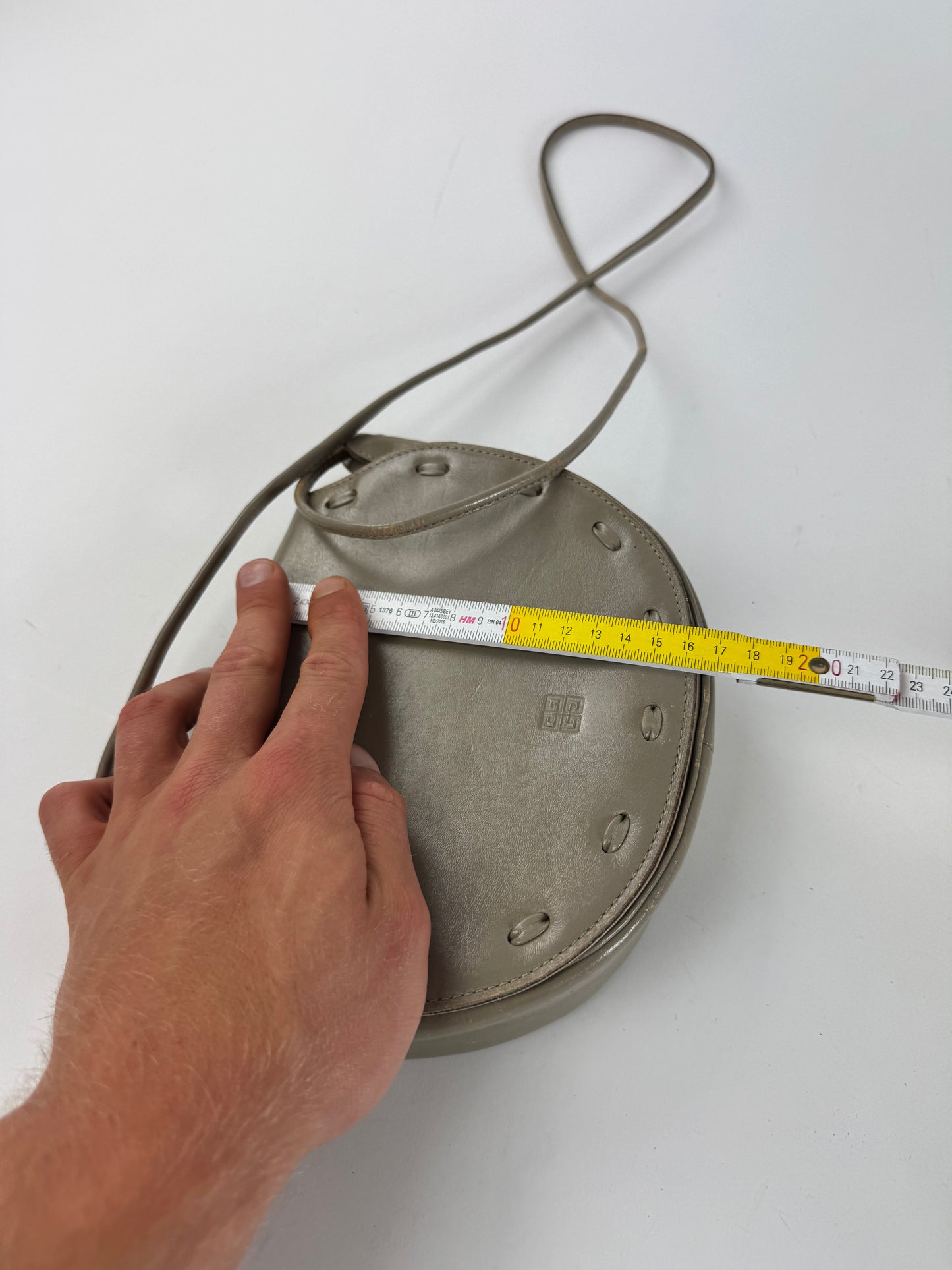 Vintage Givenchy 4G leather bag gray