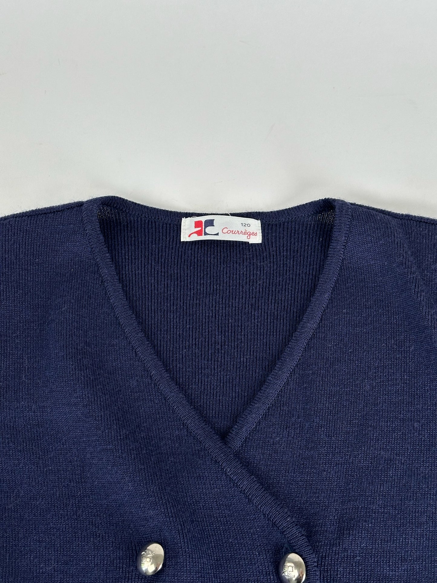 Vintage Courreges Short coat trench navy