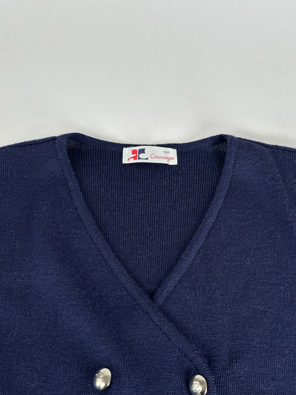 Vintage Courreges Short coat trench navy